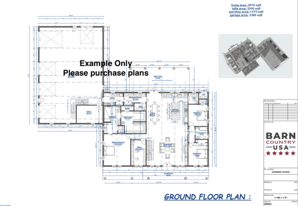 Greenfield barndominium floor plan